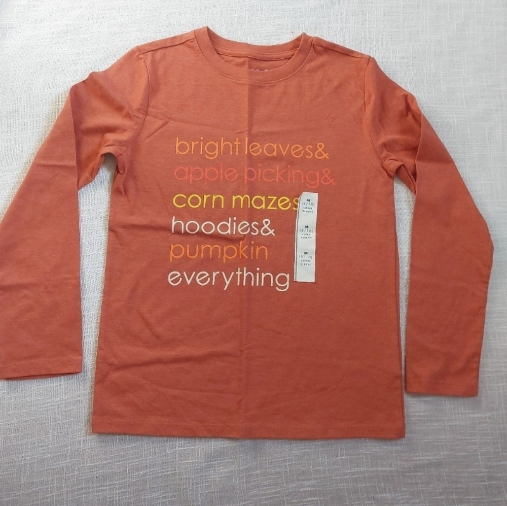 Cat & Jack Long‎ sleeve shirt kids size M 7/8